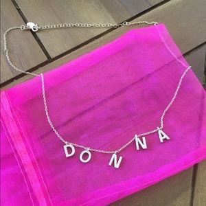Is All In A Name.....Sis KIss “Donna” 925 Necklace